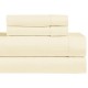 Abripedic Solid 1000-Thread-Count Super-Deep 22 Inch Pocket Bed Sheet Set 100-Percent Cotton, Sateen Solid, Extra Deep Pocket
