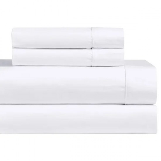 Abripedic Solid 1000-Thread-Count Super-Deep 22 Inch Pocket Bed Sheet Set 100-Percent Cotton, Sateen Solid, Extra Deep Pocket