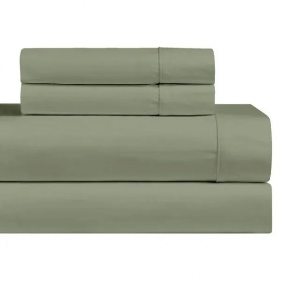 Abripedic Solid 1000-Thread-Count Super-Deep 22 Inch Pocket Bed Sheet Set 100-Percent Cotton, Sateen Solid, Extra Deep Pocket