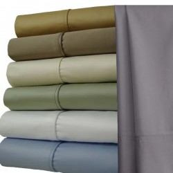 Abripedic Solid 1000-Thread-Count Super-Deep 22 Inch Pocket Bed Sheet Set 100-Percent Cotton, Sateen Solid, Extra Deep Pocket