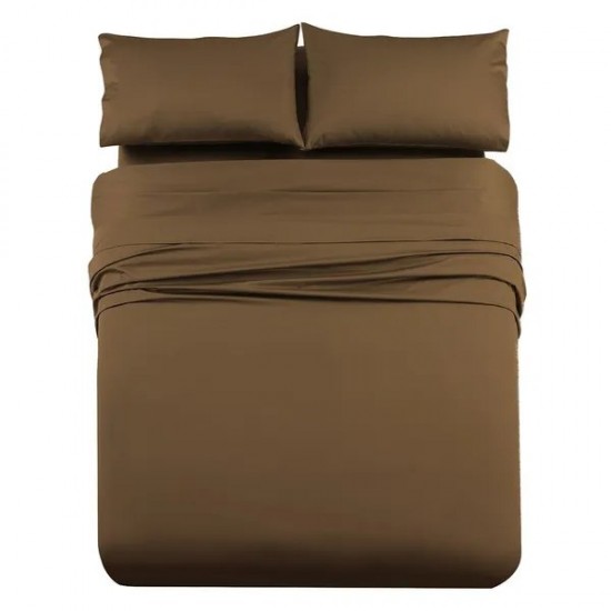 Royal Hotel Bedding Solid 1000 Thread Count Bed Sheet Set 100% Cotton, Sateen Weave, Deep Pocket