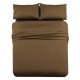 Royal Hotel Bedding Solid 1000 Thread Count Bed Sheet Set 100% Cotton, Sateen Weave, Deep Pocket