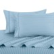 Striped 300 Thread Count Bed Sheet Set 100 Percent Cotton, Sateen Striped, Deep Pocket By Royal Hotel Bedding