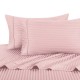 Striped 300 Thread Count Bed Sheet Set 100 Percent Cotton, Sateen Striped, Deep Pocket By Royal Hotel Bedding