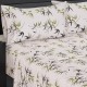 Royal Hotel Bedding Fern Floral Bed Sheet Set 100% Cotton, Superior Sateen Weave, Silky Soft, Deep Pocket, Modern Reactive Print, 300 Thread