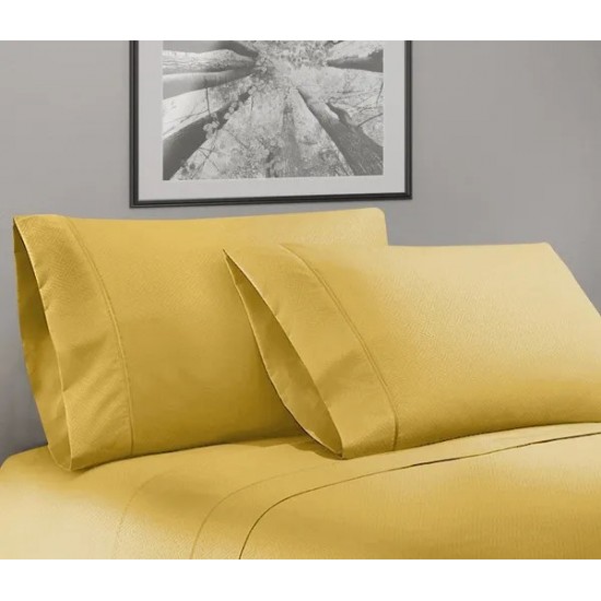 Bassano 1800 Series Embossed Deep Pocket Sheet Set - Super Soft & Wrinkle Free - Luxurious Bed Sheets Set