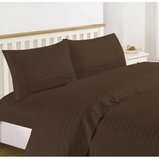 Home Collection 1200 Thread Count 100% Cotton Egyptian Quality Deep Pocket Stripe Sheet Set