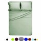 3/4pcs US Standard Size Bed Sheet Set Solid Twin Full Queen King California King Bedsheet Set