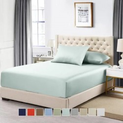 Royal Hotel Bedding Soft Cotton Fitted Sheet, 600 Thread Count, Silky Soft Fitted Sheet, 100% Cotton Bottom Fitted Sheet