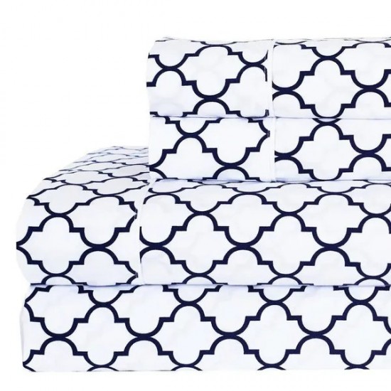Split Queen Meridian Sheet Set 340TC Count 100% Cotton Sateen 5-Piece Sheet Set By Royal Hotel Bedding