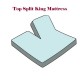 Hybrid Silky Cotton, Bamboo-Cotton Blended Top Split King Fitted Sheet ( Fitted Sheet Only)