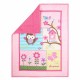 Pink Owl Crib Bedding Sets for Baby Girls | 3 Piece Nursery Set | Crib Comforter, Fitted Crib Sheet, Crib Skirt Included