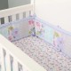 3piece Purple Floral Baby Girl Nursery Unisex Toddler Bedding Set for Boys and Girls, Comforter, Fitted Crib Sheet and Crib Skirt