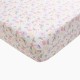 3piece Purple Floral Baby Girl Nursery Unisex Toddler Bedding Set for Boys and Girls, Comforter, Fitted Crib Sheet and Crib Skirt