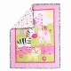 Zebra 3 Piece Baby Girl Nursery Bedding Crib bedding Set Soft Cotoon | Crib Comforter, Fitted Crib Sheet, Crib Skirt Included