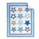 Crib Bedding Sets for Boys 3Piece Nursery Bedding Blue Stars Baby Boys Bedding Soft Cotton | Crib Comforter, Fitted Crib Sheet, Crib Skirt I