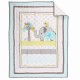 Elephant 3Piece Baby Nursery Crib Bedding Set for Boys Jungle Animal Safari Theme with Comforter Fitted Sheet Bed Skirt