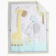 Elephant Crib Bedding for Boys And Girl Nursery Bedding Set Cotton Baby Crib Set Includes Baby Bed Quilt, Fitted Sheet, Dust Ruffle 3Piece w