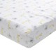 Elephant Crib Bedding for Boys And Girl Nursery Bedding Set Cotton Baby Crib Set Includes Baby Bed Quilt, Fitted Sheet, Dust Ruffle 3Piece w