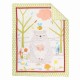 Crib Bedding Set 3 pcs Machine Washable,For Standard Crib Baby Nursery Bedding Sets Includes Baby Bed Quilt, Fitted Sheet, Dust Ruffle 3Piec
