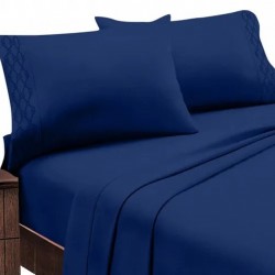 Home Sweet Home Extra Soft Deep Pocket Embroidered Luxury Bed Sheet Set