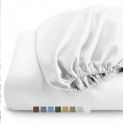 Fitted Sheet Cotton Blend 650 Thread count Fitted Sheet, Top Split King Solid Fitted Sheet Only