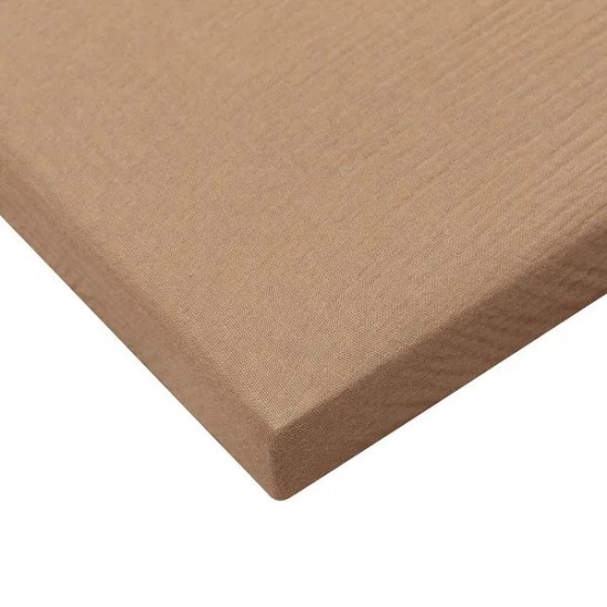 Baby Bed Fitted Sheet Cotton Crib Fitted Sheet Bedding Protector Solid Color Mattress Cover for Unisex Baby Boys Girls DFK