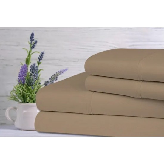 Bamboo Lavender Infused Scented 4-Piece Sheet Set
