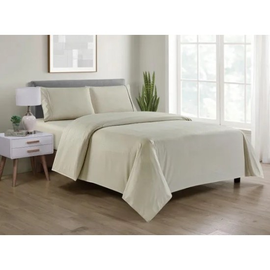 Bamboo 4 Piece Luxury Chevron Embossed Sheet Set
