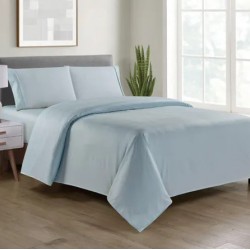 Bamboo 4 Piece Luxury Chevron Embossed Sheet Set
