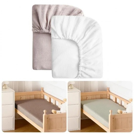 Pack of 2/3pcs Baby Bassinet Fitted Sheet Comfortable Crib Cushion Cover Bedding Stuff Mattress Protective Case