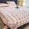 Rabbit Fur Bed Skirt - Retro Pattern