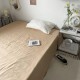 Solid Color Cotton Fitted Sheet – Minimalist Design for 1.8m Bed, Mattress Protector