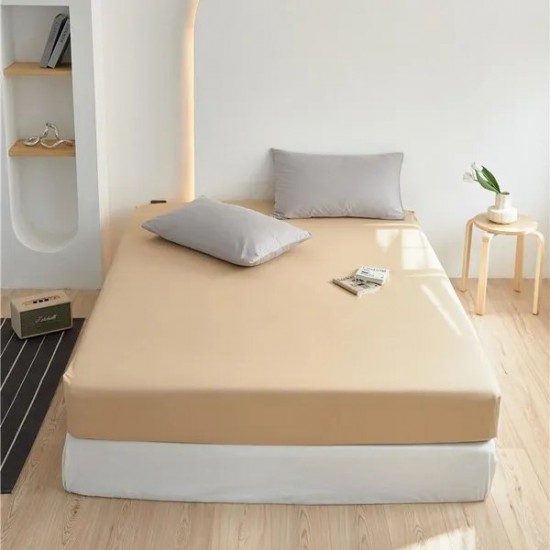 Luxury Egyptian Cotton Fitted Sheet – Pure Combed Cotton Bed Skirt Protector for Mattresses