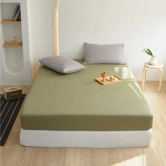 Luxury Egyptian Cotton Fitted Sheet – Pure Combed Cotton Bed Skirt Protector for Mattresses