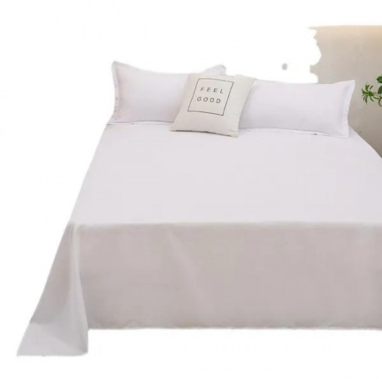 Soft Aloe Vera Cotton Bed Sheet Set - Breathable, Hypoallergenic, Fitted for Dorm & Home