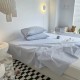 100% Cotton Flat Sheet Single Piece, Soft Washed Cotton Bed Sheet for Dorm or Home
