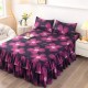 Premium Fitted Sheet with Skirt - Extra Thick, Silky Soft, Non-Slip Mattress Protector for Queen Size Bed