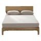 MUJI Style Jersey Knit Fitted Sheet - 100% Cotton Bed Skirt Mattress Cover in Solid Colors