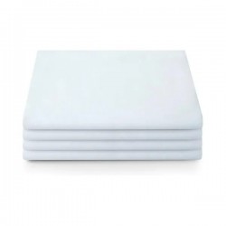 White Fitted Bed Sheet for Dormitory and Military Use