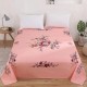 Vintage Shanghai Retro Thick Cotton Slub Bed Sheet – Old-School Printed Fitted Flat Sheet for Double Bed, Non-Pure Cotton Twill Weave, Nosta