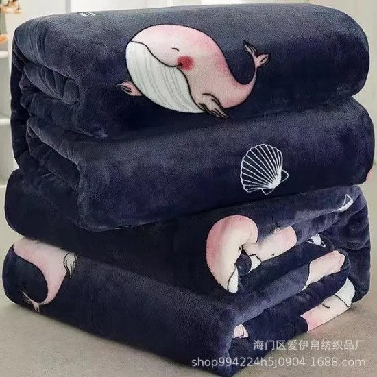 Flannel Blanket & Bed Sheet 2-in-1 | Cozy Winter Throw for Dorm, Single & Double Beds | All-Season Warm Coverlet