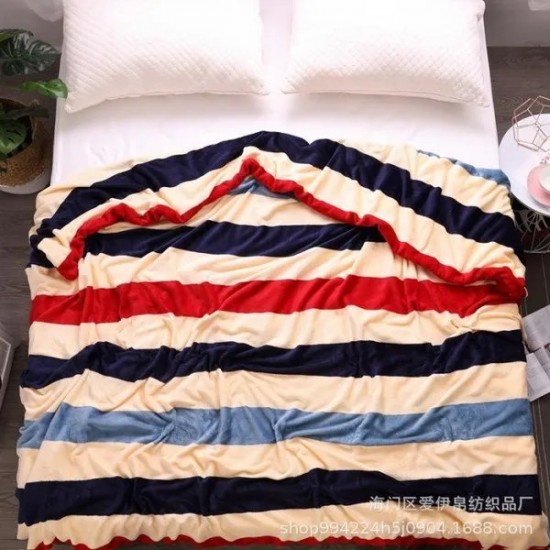 Flannel Blanket & Bed Sheet 2-in-1 | Cozy Winter Throw for Dorm, Single & Double Beds | All-Season Warm Coverlet