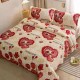 Flannel Blanket & Bed Sheet 2-in-1 | Cozy Winter Throw for Dorm, Single & Double Beds | All-Season Warm Coverlet