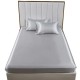 Smooth Plain Fabric Full Size Sheet Set with Two Pillowcases