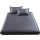 Smooth Plain Fabric Full Size Sheet Set with Two Pillowcases